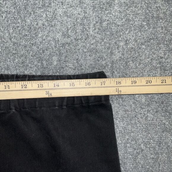 Soft Surroundngs Jeans Womens Size L Black Pull on - Picture 4 of 10